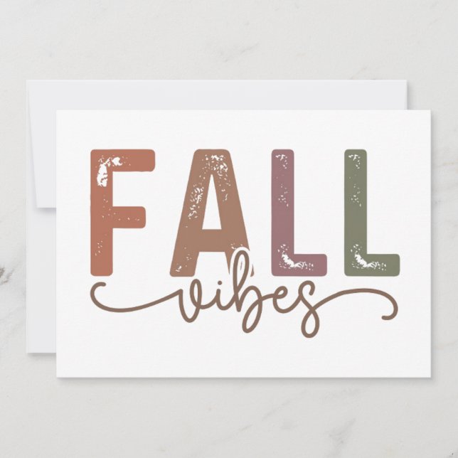 Rainbow Fall Vibes Card (Front)