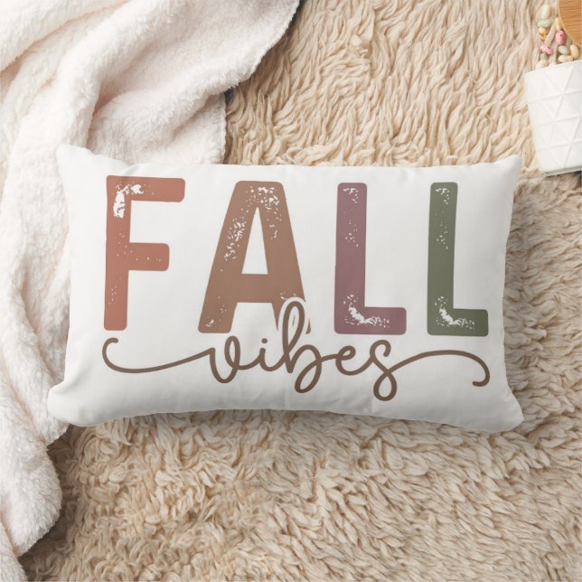 Rainbow Fall Vibes Lumbar Cushion (Blanket)
