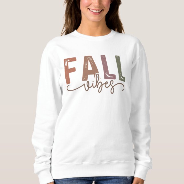 Rainbow Fall Vibes Sweatshirt (Front)
