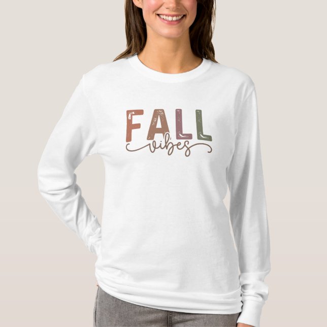 Rainbow Fall Vibes T-Shirt (Front)
