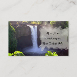 Rainbow Falls Business Card Template