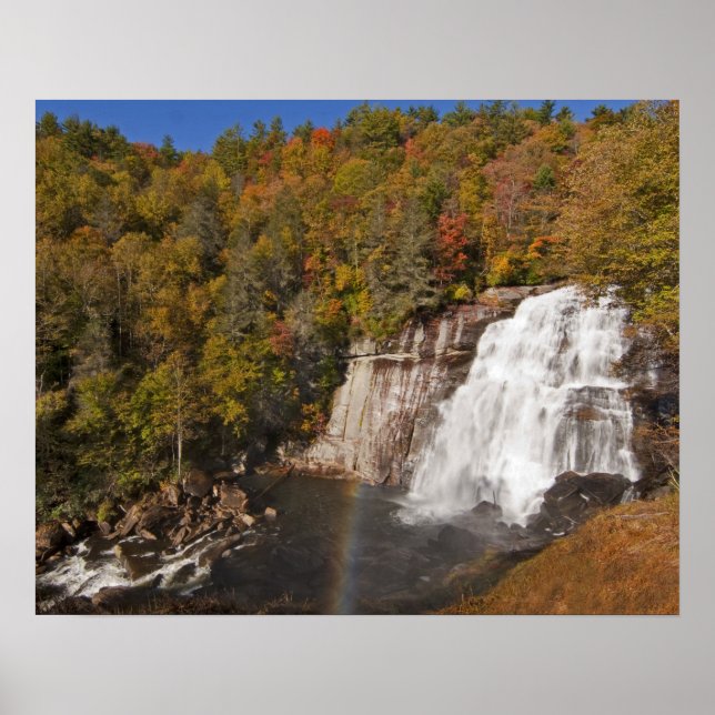 Rainbow Falls in Gorges State Park in North Poster (Front)