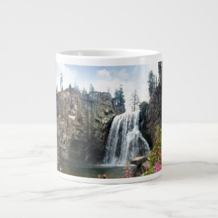 Rainbow Falls Waterfall - Devils Postpile - Sierra Large Coffee Mug