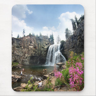 Rainbow Falls Waterfall - Devils Postpile - Sierra Mouse Pad