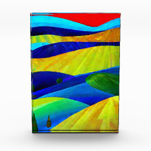 Rainbow Fantasy Hills Landscape Photo Block