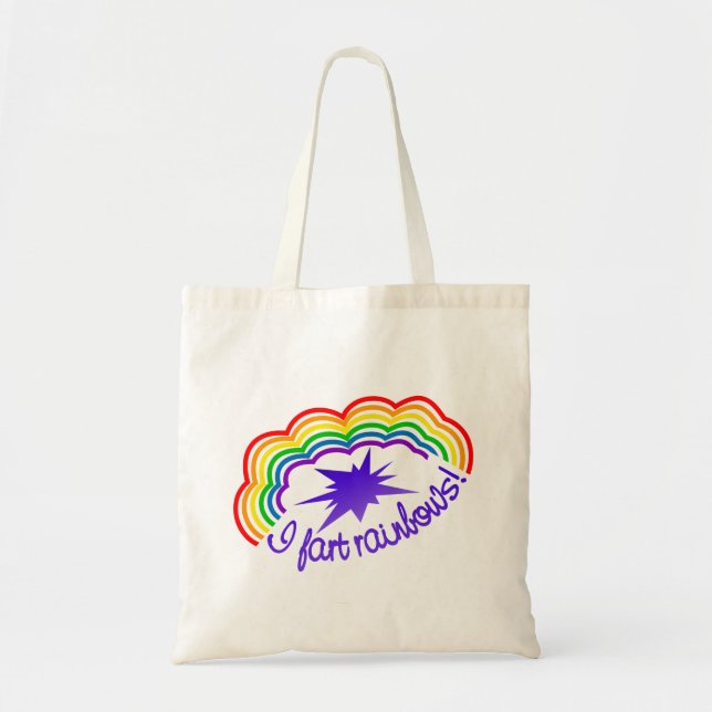 Rainbow Farts bag - choose style  colour (Front)