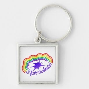 Rainbow Farts key chain