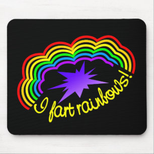 Rainbow Farts mousepad