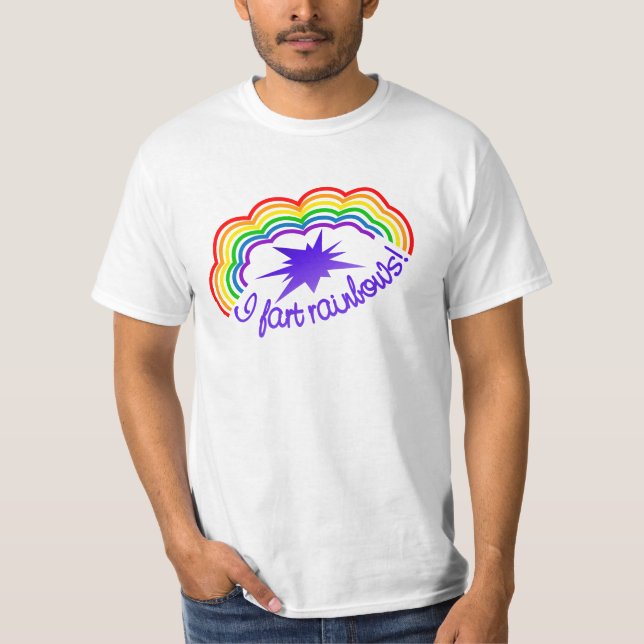 Rainbow Farts shirt - choose style & colour (Front)