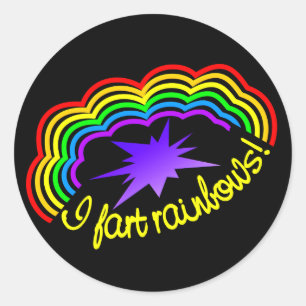Rainbow Farts stickers