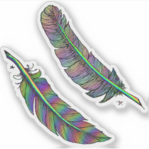 Rainbow Feathers