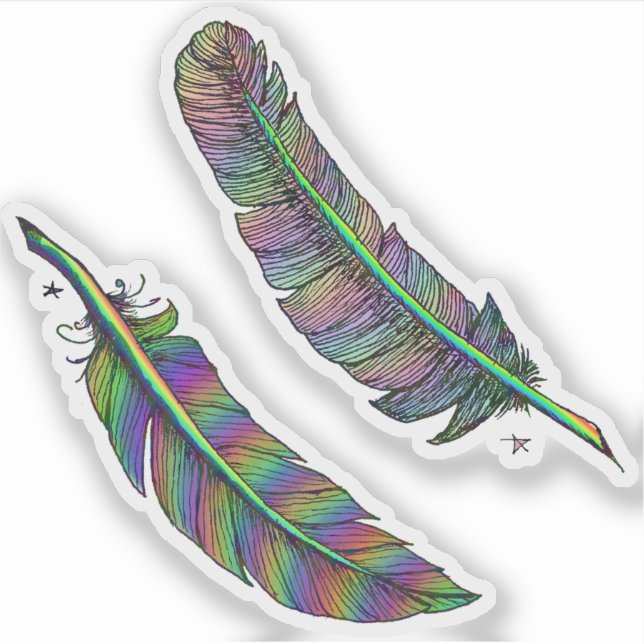 Rainbow Feathers (Front)