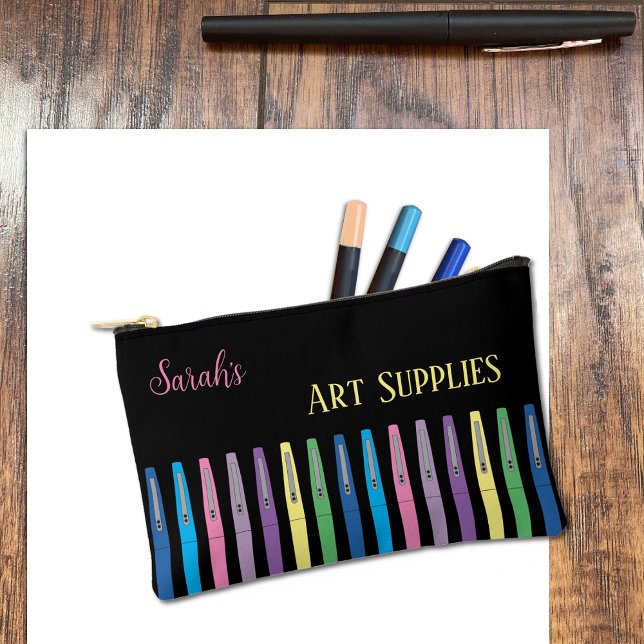 Rainbow Felt Pens Doodle Pencil Pouch  (Creator Uploaded)