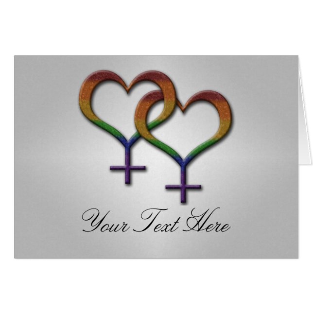 Rainbow Female Gender Symbols (Front Horizontal)