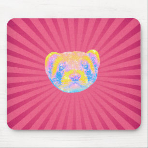 Rainbow Ferret Mouse Pad