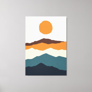 Rainbow Field Canvas Print