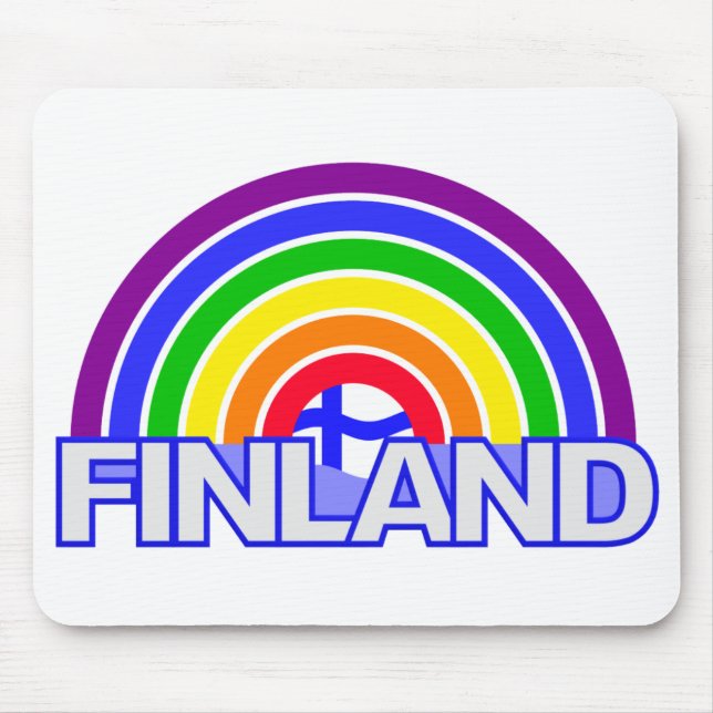 Rainbow Finland mousepad (Front)