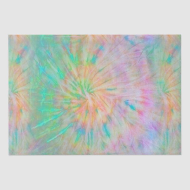 Rainbow Fireworks Tie Dye Wrapping Paper (Front)