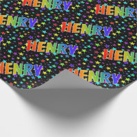 Rainbow First Name "HENRY" + Stars