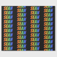 Rainbow First Name "SEAN"; Fun & Colourful