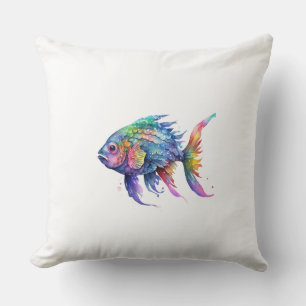 Rainbow Fish 2 Large Cushion