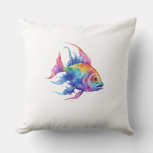 Rainbow Fish 3 Large Cushion (Front)