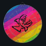 Rainbow fish dartboard<br><div class="desc">rainbow fish</div>