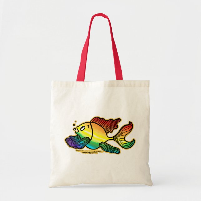 Rainbow Fish Tote Bag (Front)