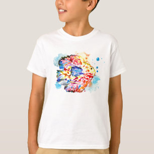 Rainbow Fish Watercolor T-Shirt for Kids