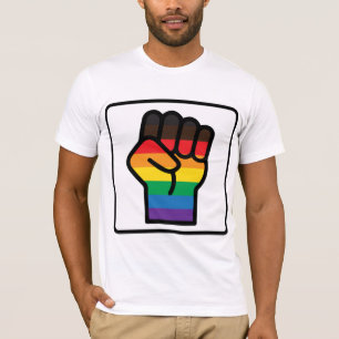 Rainbow fist upraised T-Shirt