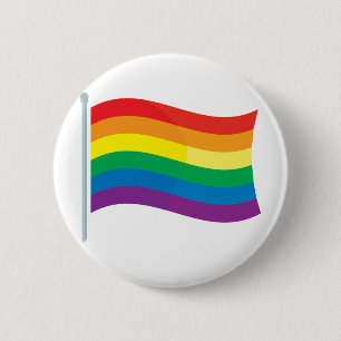 Rainbow Flag 6 Cm Round Badge