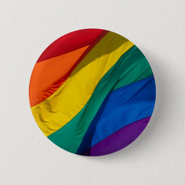 Rainbow Flag 6 Cm Round Badge (Front)