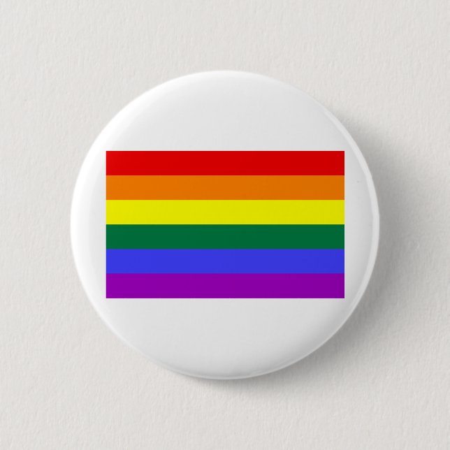 Rainbow Flag 6 Cm Round Badge (Front)