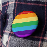 Rainbow flag 6 cm round badge<br><div class="desc">The bright colours of the rainbow to celebrate your pride,  or just your happiness!</div>
