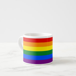 RAINBOW FLAG COLORS ESPRESSO CUP