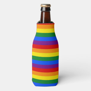 RAINBOW FLAG COLORS + your ideas Bottle Cooler
