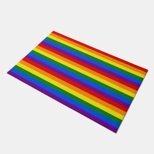 RAINBOW FLAG COLORS + your ideas Doormat