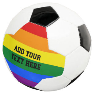 RAINBOW FLAG COLORS + your ideas Soccer Ball