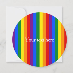 RAINBOW FLAG COLORS + your text