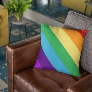 Rainbow flag cushion