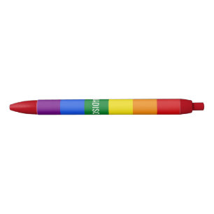 Rainbow Flag custom name pens