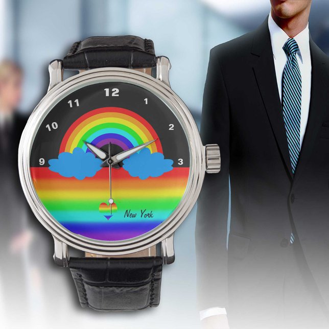 Rainbow Flag fashion watch, LGBT fashion, Pride Watch (Creator Uploaded)