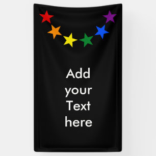 RAINBOW FLAG GARLAND STARS I + your ideas Banner