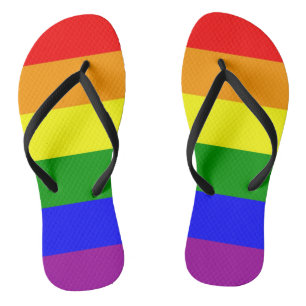 Rainbow Flag Gay Lesbian Pride Jandals
