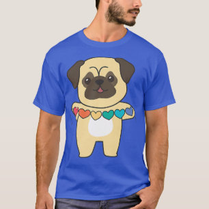 Rainbow Flag Gay Pride Lgbtq Heart Pug Premium T-S T-Shirt
