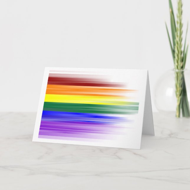 Rainbow Flag Greeting Card (Front)