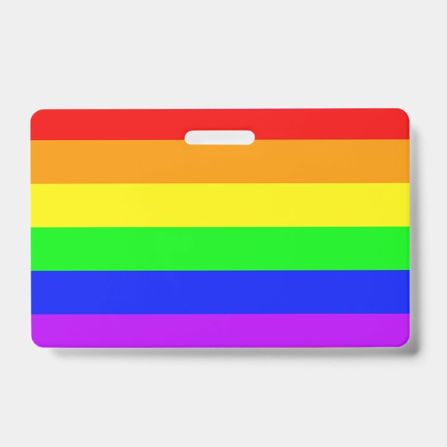 Rainbow Flag ID Badge (Front)