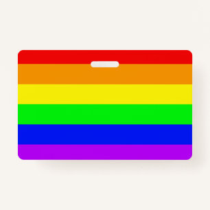Rainbow Flag ID Badge