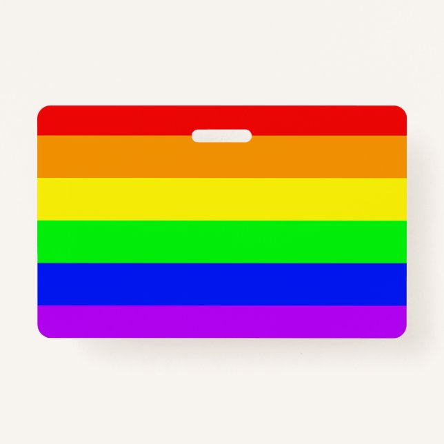 Rainbow Flag ID Badge (Front)