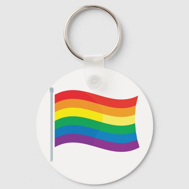 Rainbow Flag Key Ring (Front)